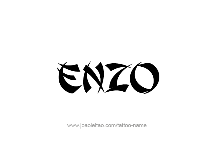Tattoo Design  Name Enzo