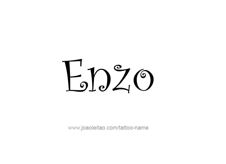 Tattoo Design  Name Enzo   