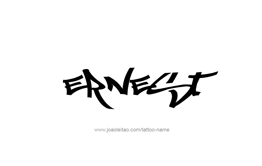 Tattoo Design  Name Ernest   