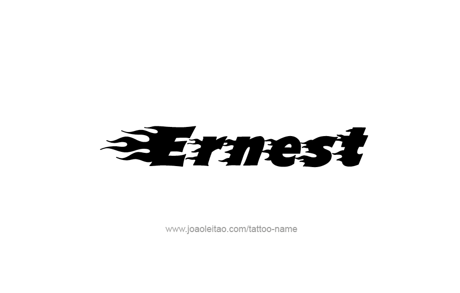 Tattoo Design  Name Ernest   