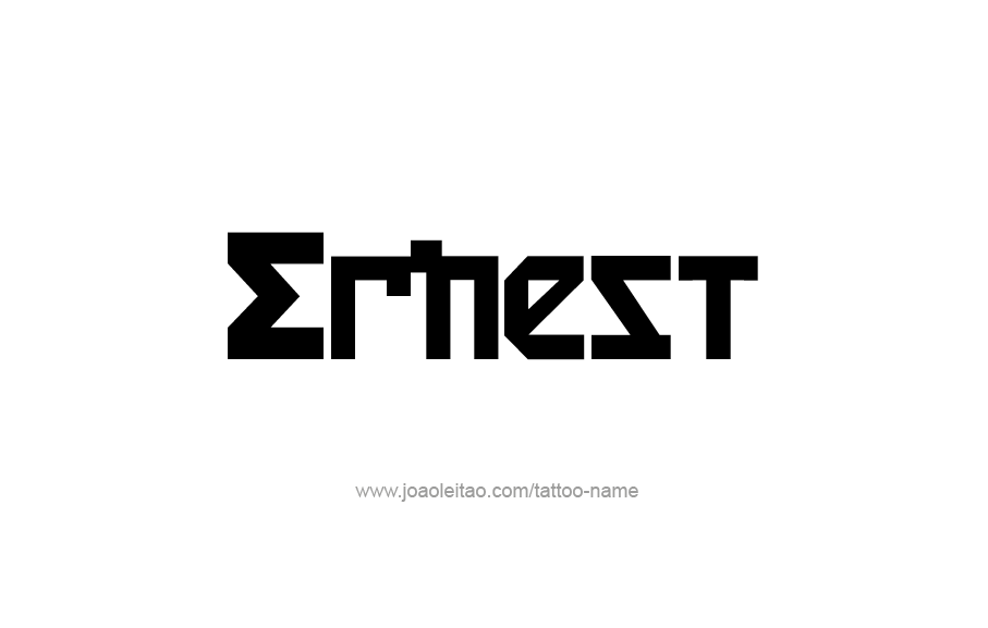 Tattoo Design  Name Ernest   