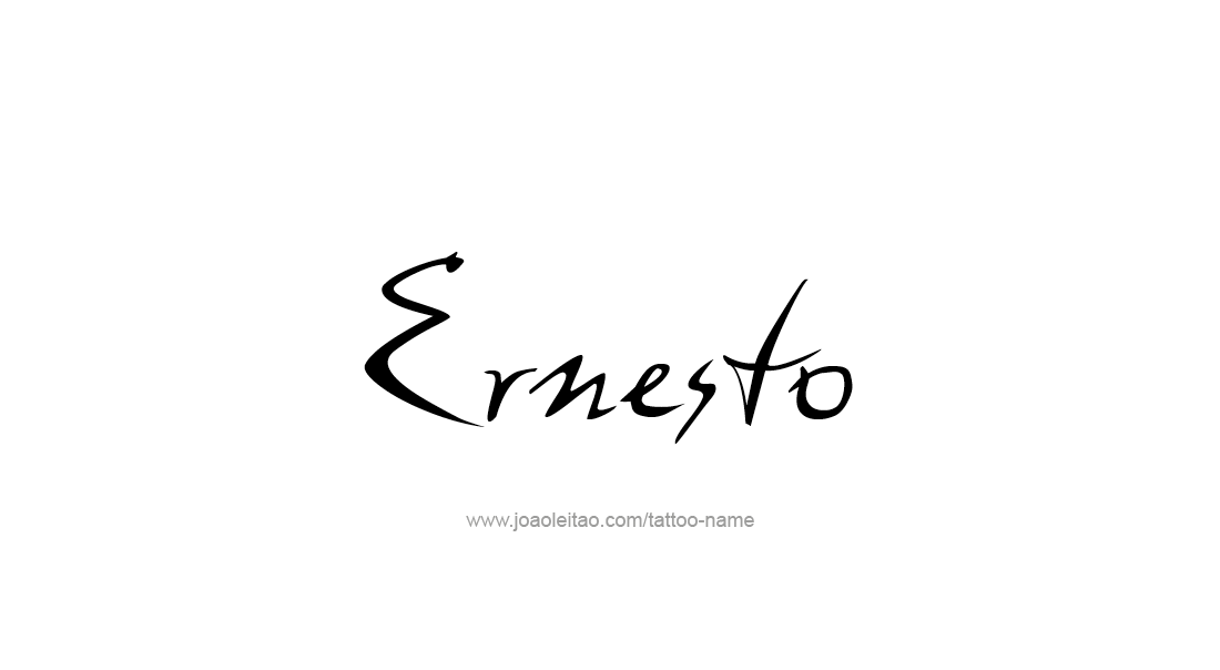 Tattoo Design  Name Ernesto   