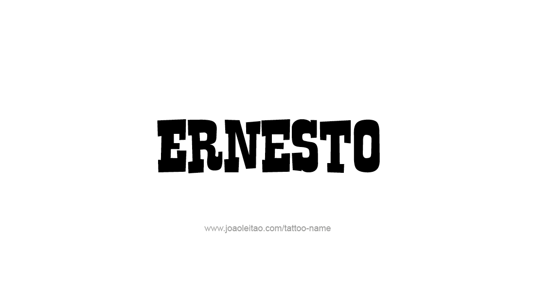 Tattoo Design  Name Ernesto   