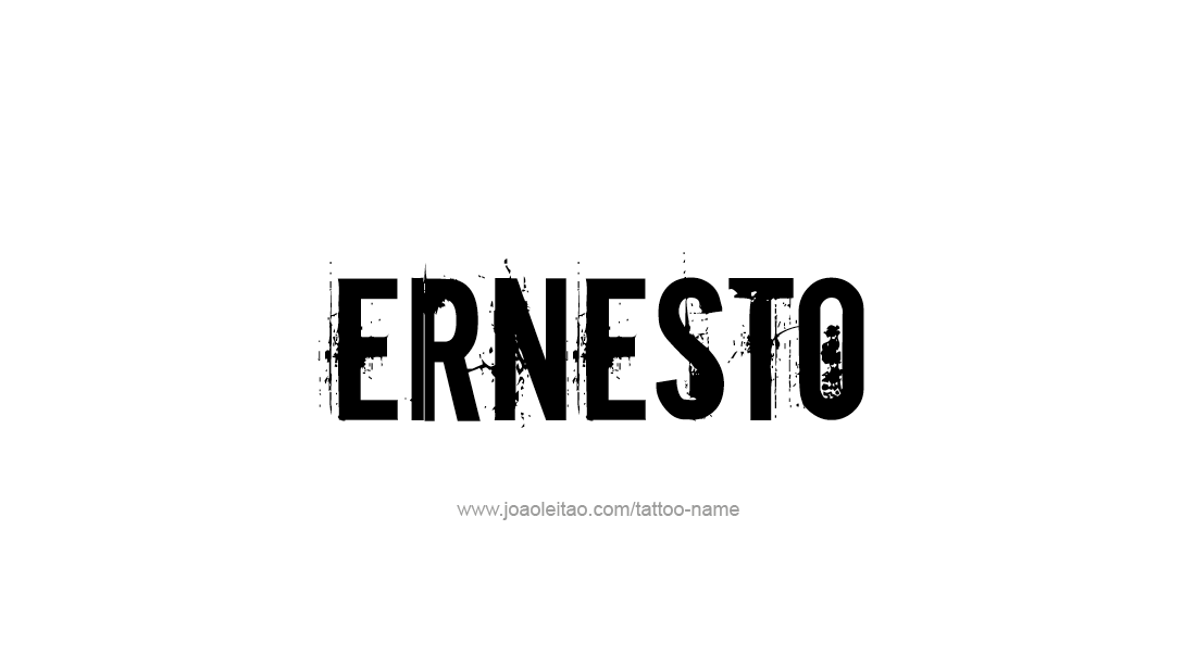 Tattoo Design  Name Ernesto   