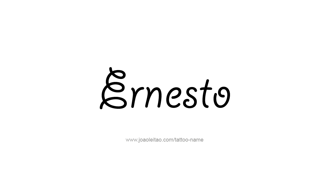 Tattoo Design  Name Ernesto   