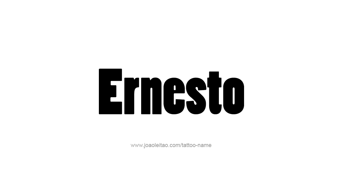 Tattoo Design  Name Ernesto   