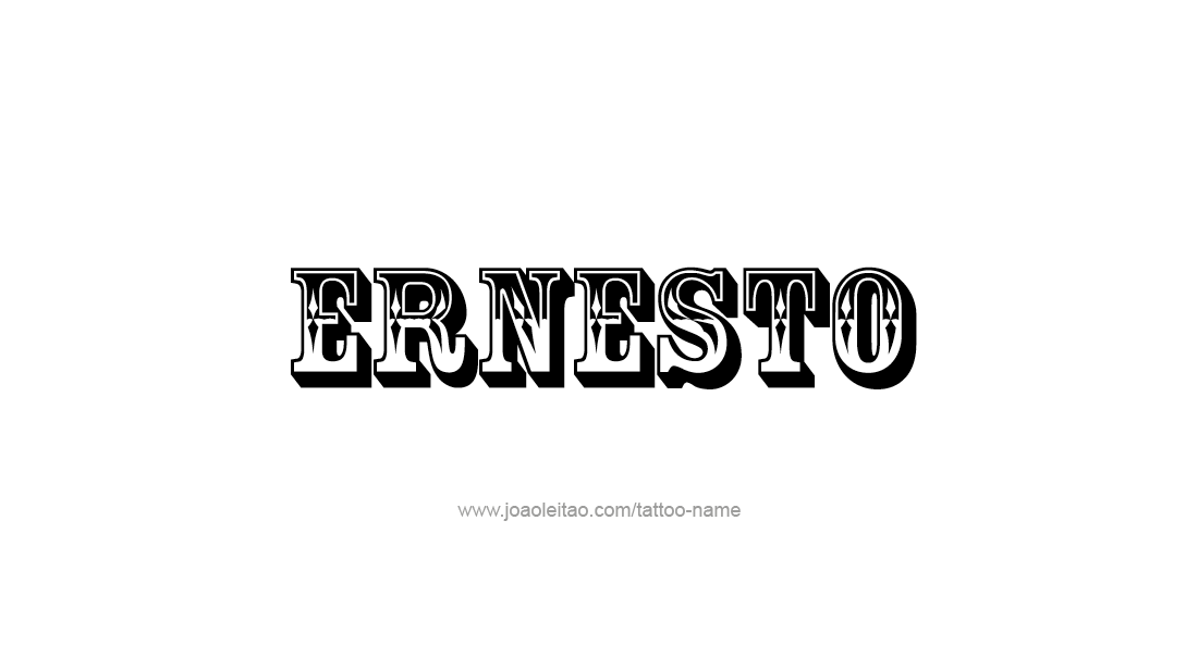 Tattoo Design  Name Ernesto   