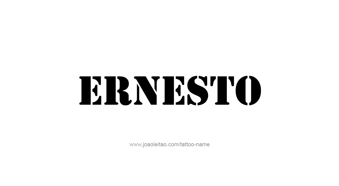 Tattoo Design  Name Ernesto   