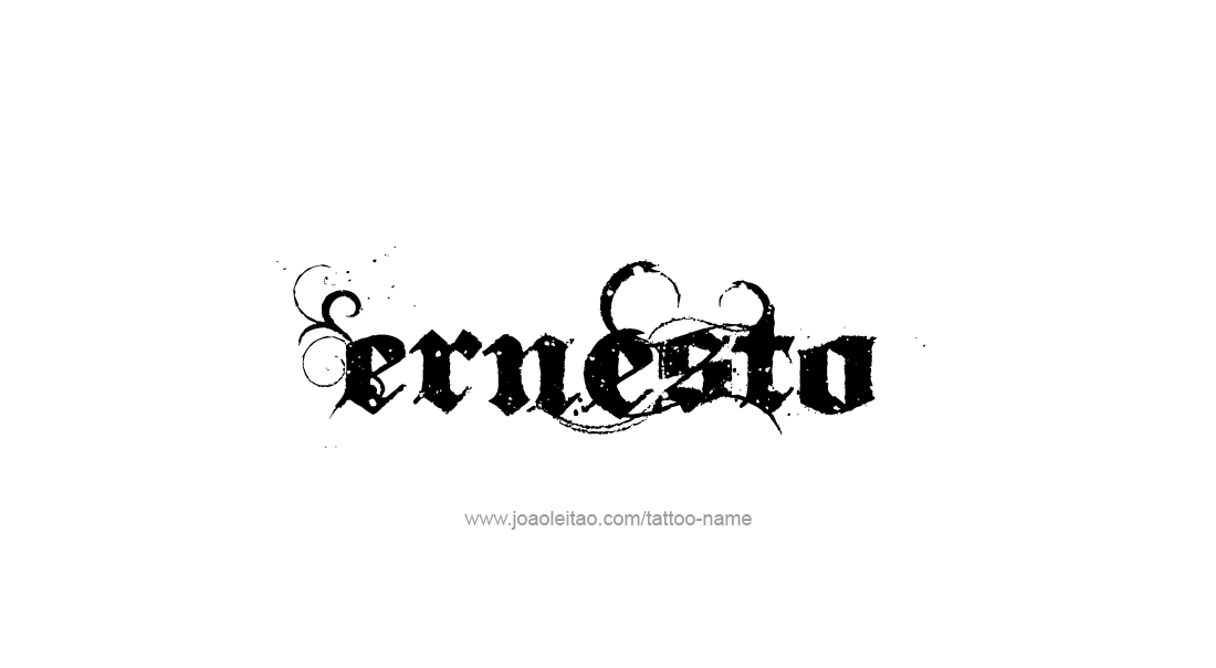Tattoo Design  Name Ernesto   