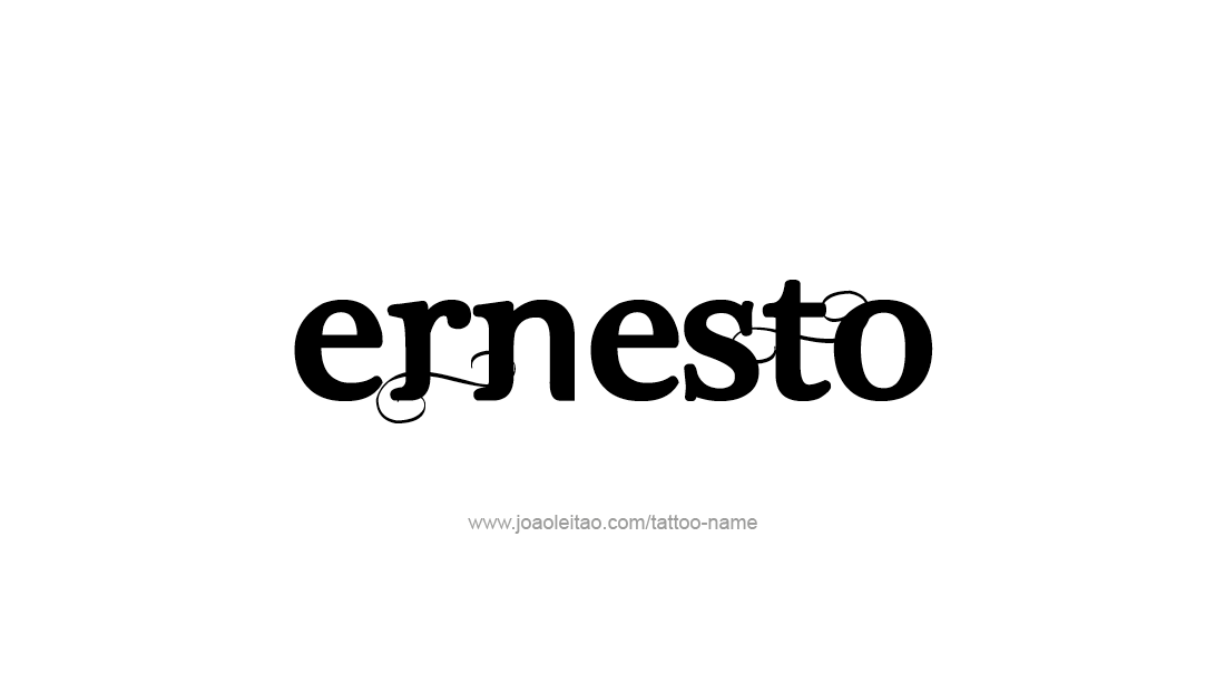 Tattoo Design  Name Ernesto   