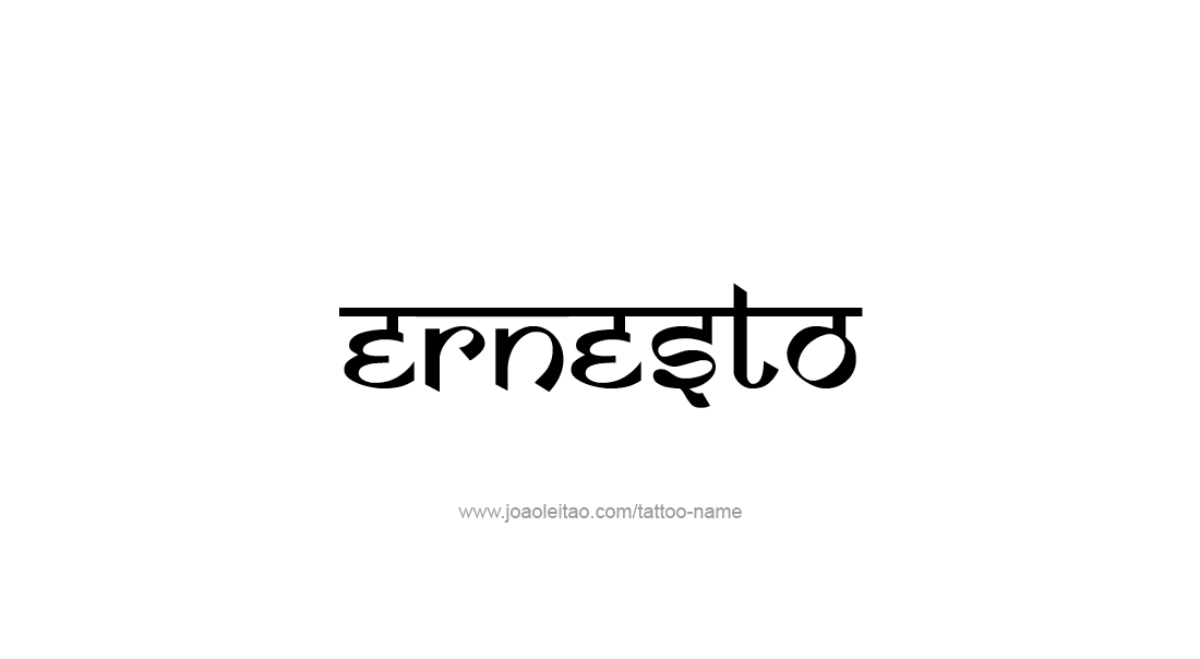 Tattoo Design  Name Ernesto   