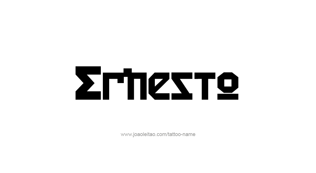 Tattoo Design  Name Ernesto   