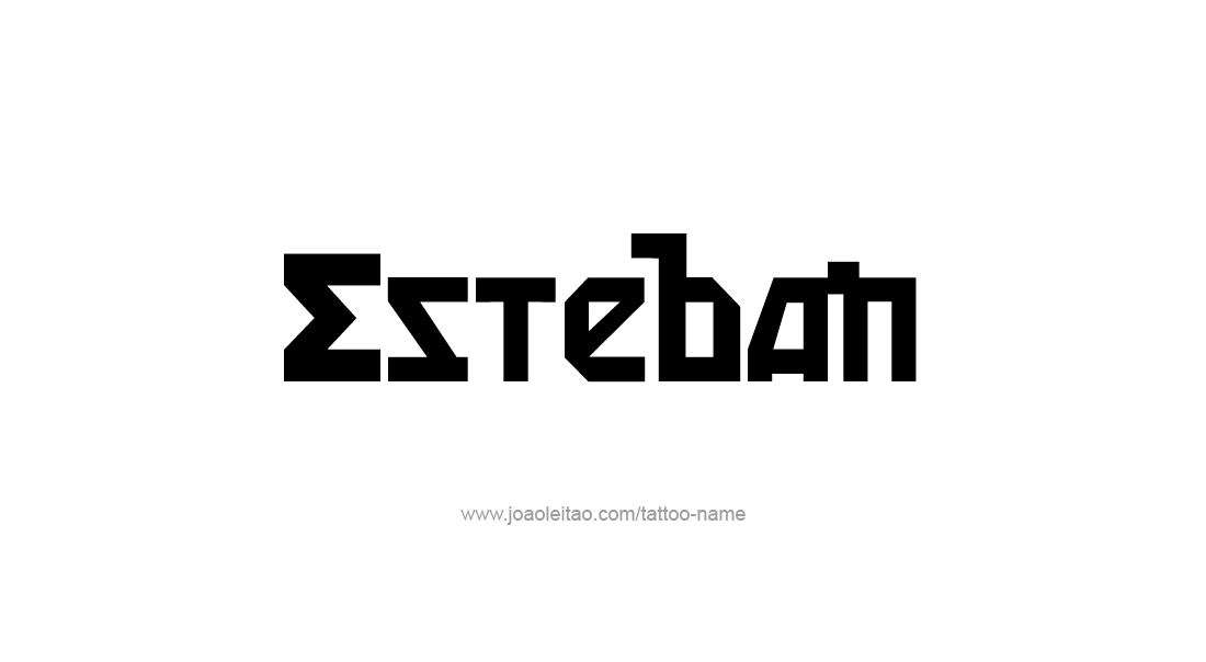 Tattoo Design  Name Esteban   