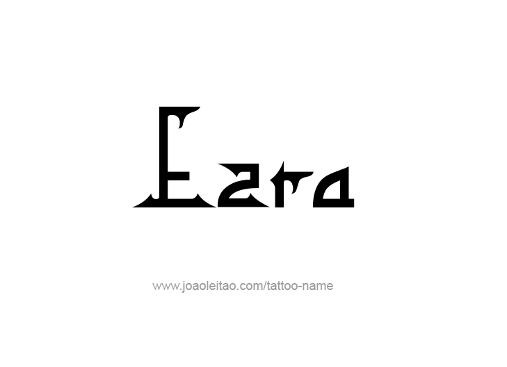 Tattoo Design  Name Ezra   