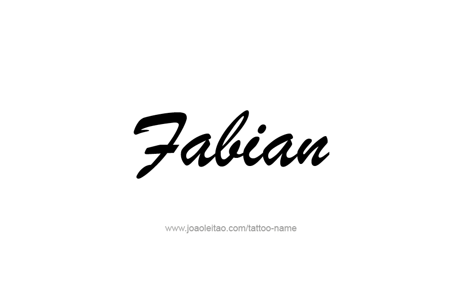 Tattoo Design  Name Fabian   