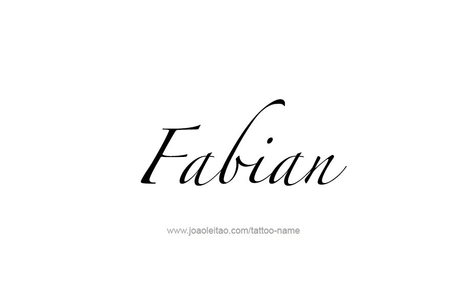 Tattoo Design  Name Fabian   