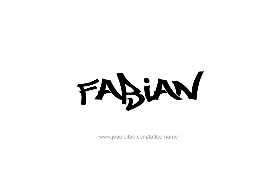 Tattoo Design  Name Fabian   