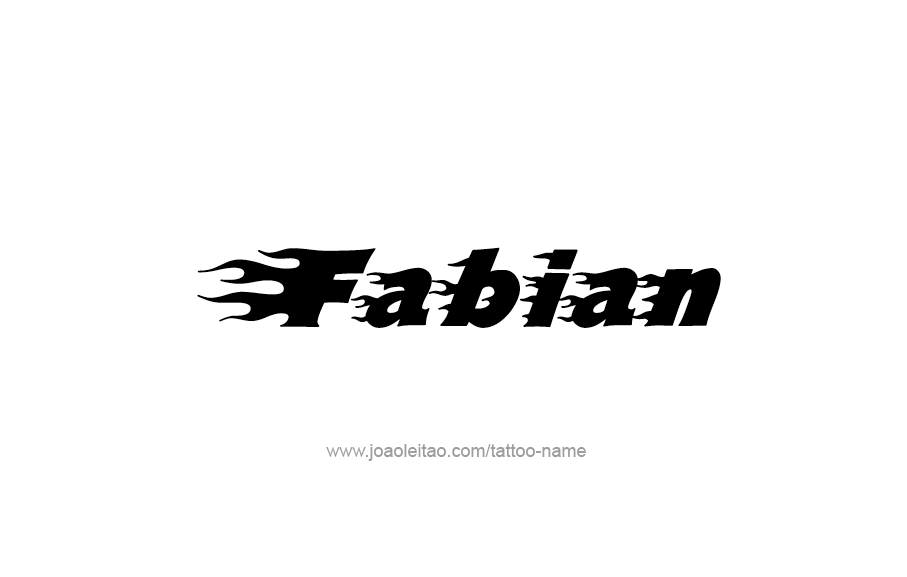 Tattoo Design  Name Fabian   