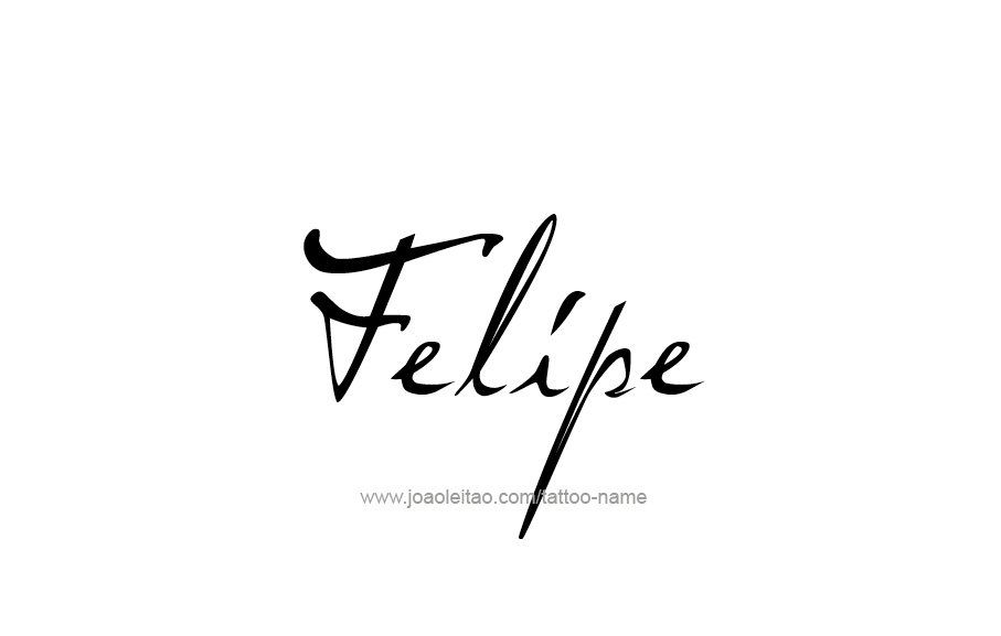 Tattoo Design  Name Felipe   