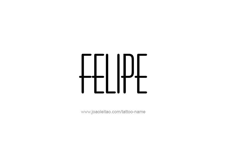 Tattoo Design  Name Felipe   