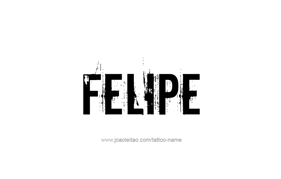 Tattoo Design  Name Felipe   