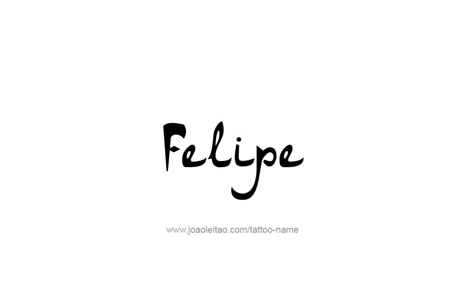 Tattoo Design  Name Felipe   