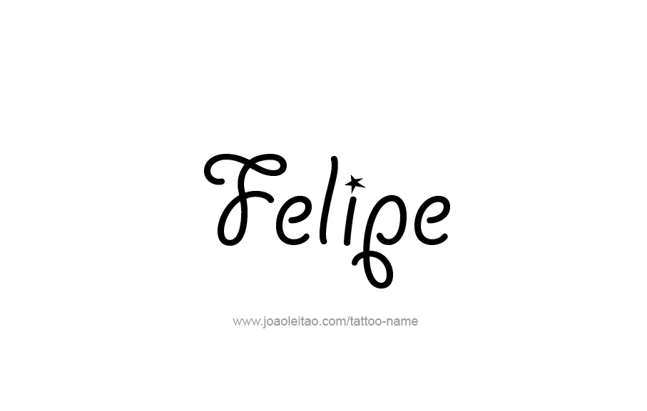 Tattoo Design  Name Felipe   