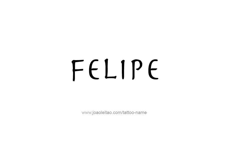 Tattoo Design  Name Felipe   