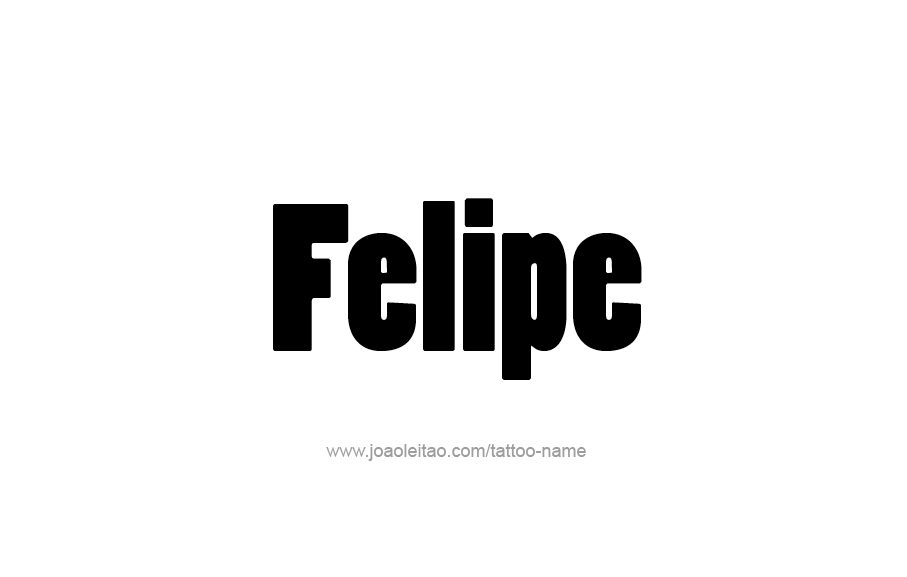 Tattoo Design  Name Felipe   