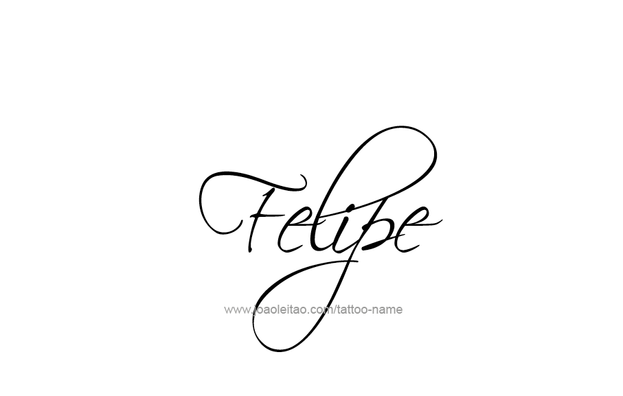 Tattoo Design  Name Felipe   