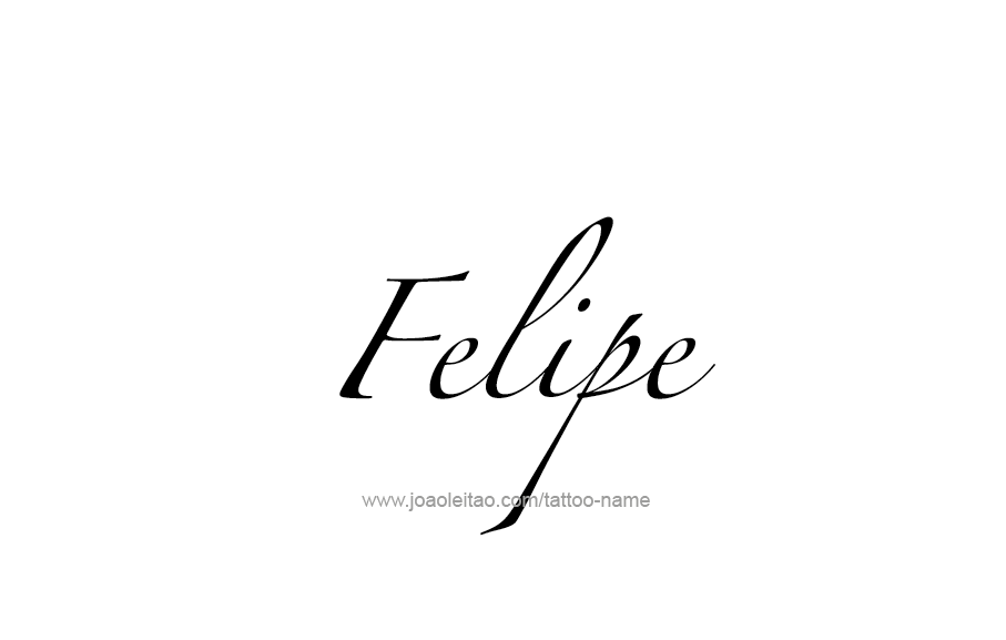 Tattoo Design  Name Felipe   