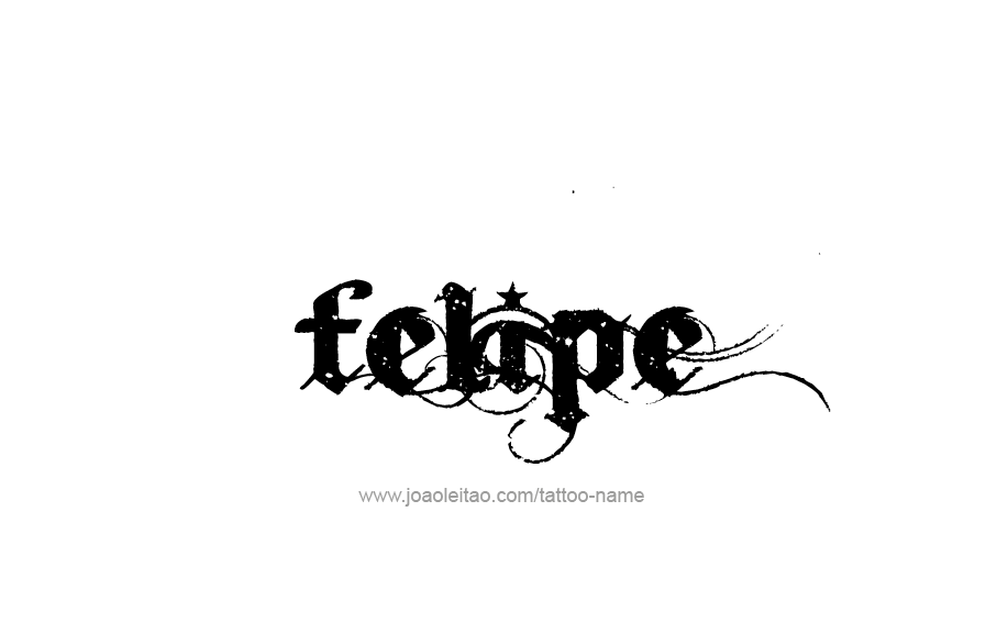 Tattoo Design  Name Felipe   