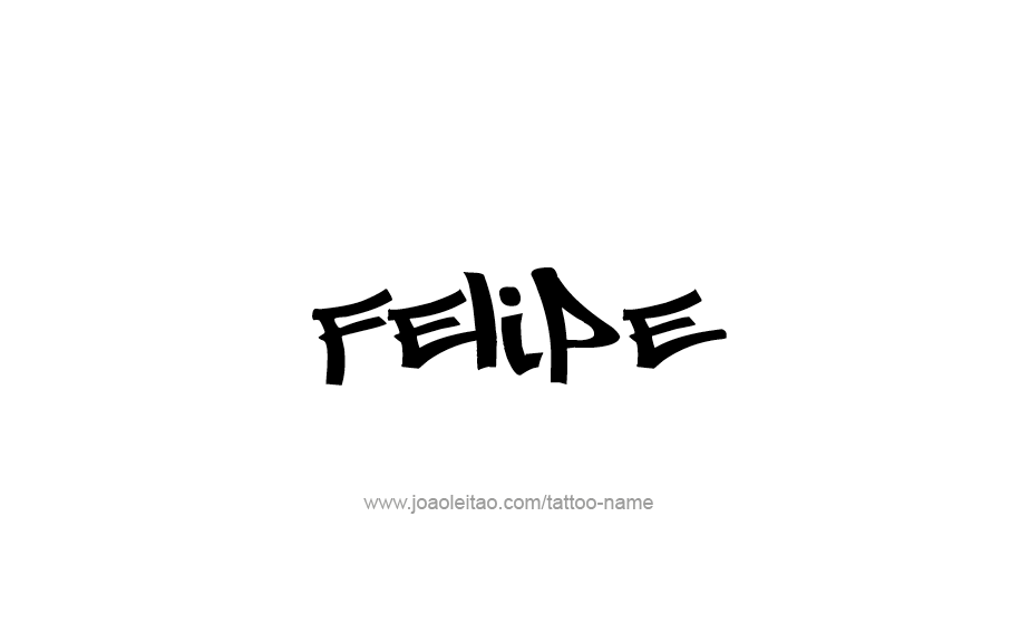 Tattoo Design  Name Felipe   