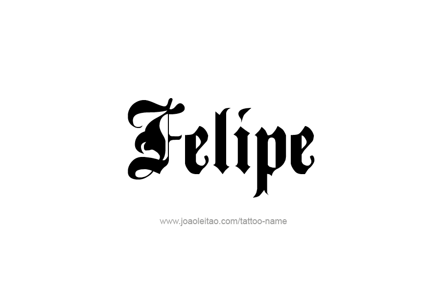 Tattoo Design  Name Felipe   