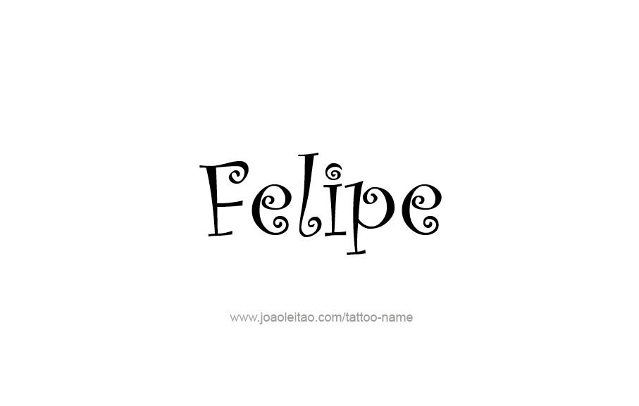 Tattoo Design  Name Felipe   