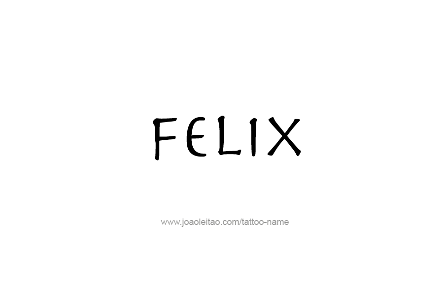 Tattoo Design  Name Felix   