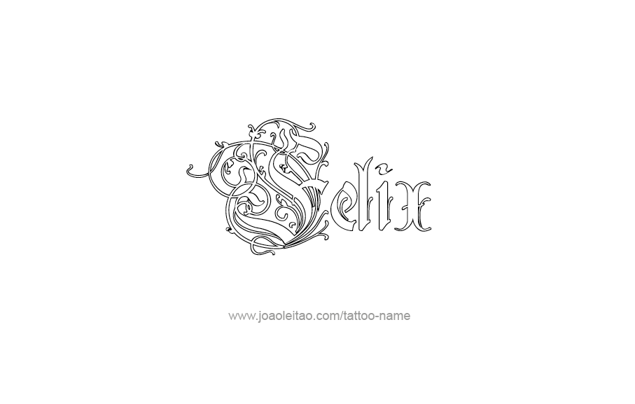 Tattoo Design  Name Felix   