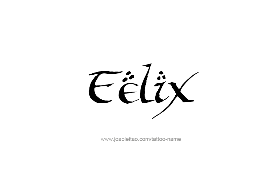 Tattoo Design  Name Felix   