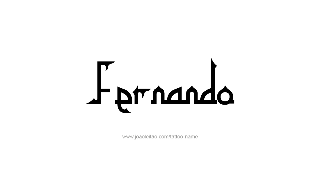 Tattoo Design  Name Fernando   