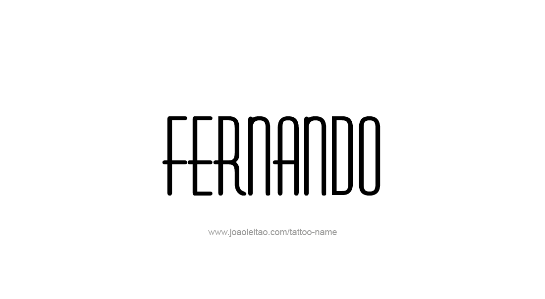 Tattoo Design  Name Fernando   