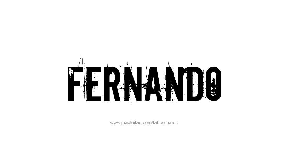 Tattoo Design  Name Fernando   