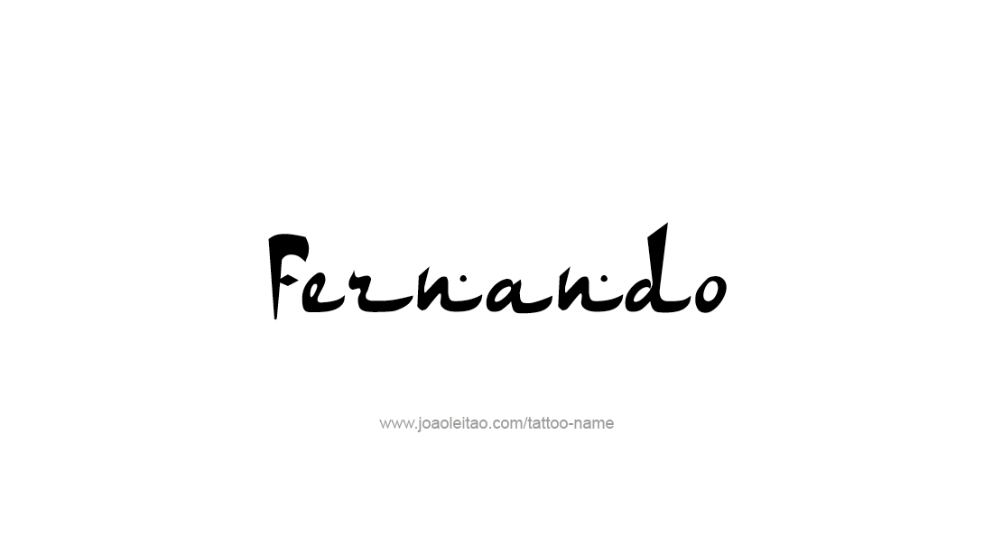 Tattoo Design  Name Fernando   