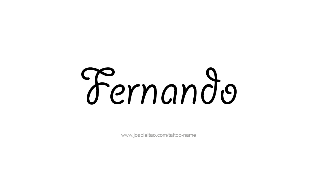 Tattoo Design  Name Fernando   