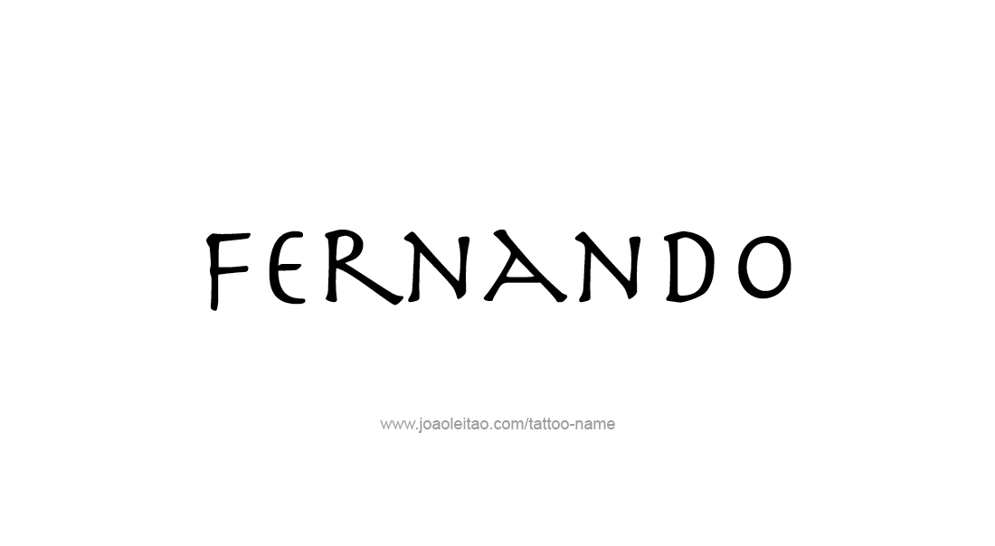 Tattoo Design  Name Fernando   