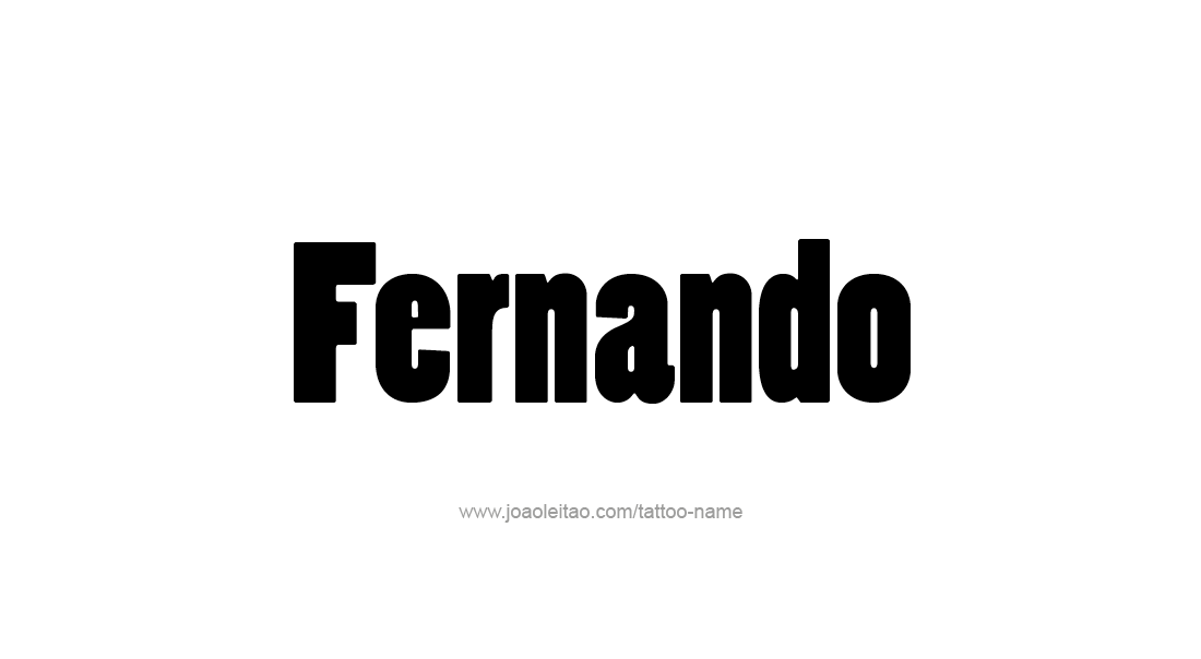 Tattoo Design  Name Fernando   