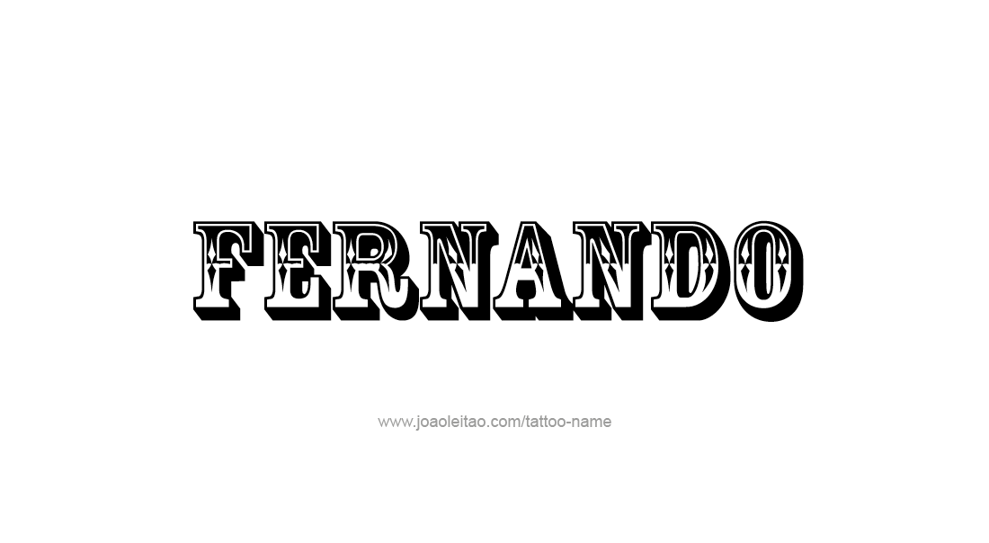 Tattoo Design  Name Fernando   