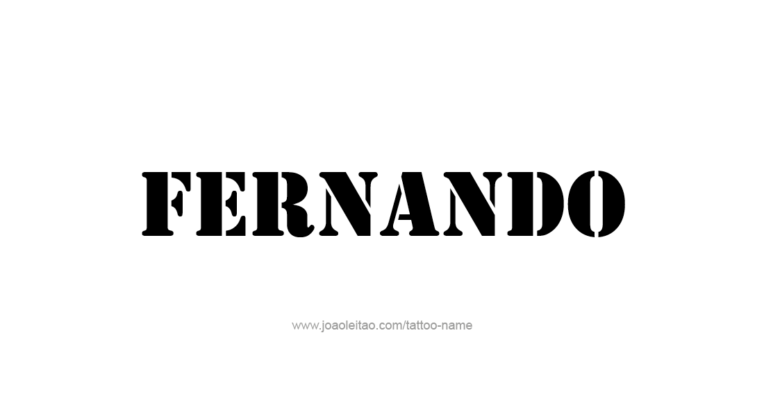 Tattoo Design  Name Fernando   