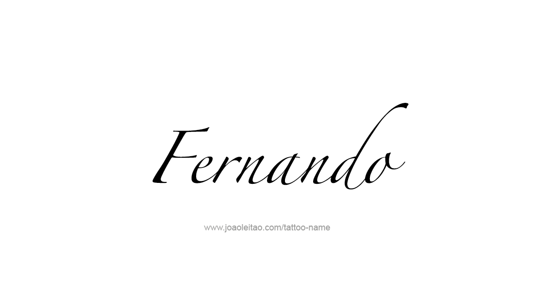 Tattoo Design  Name Fernando   