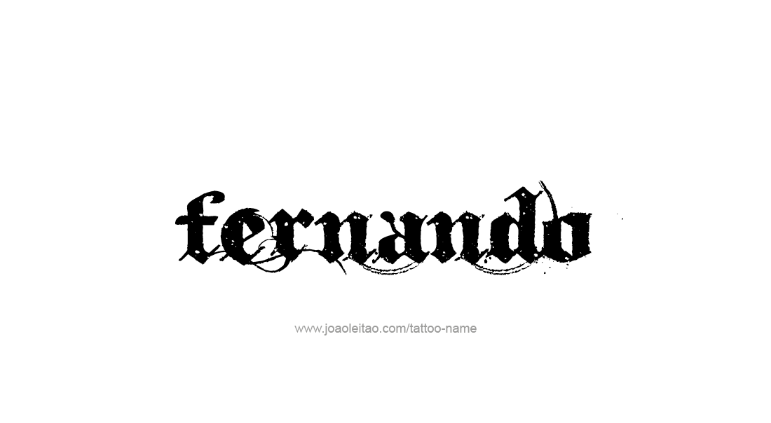 Tattoo Design  Name Fernando   