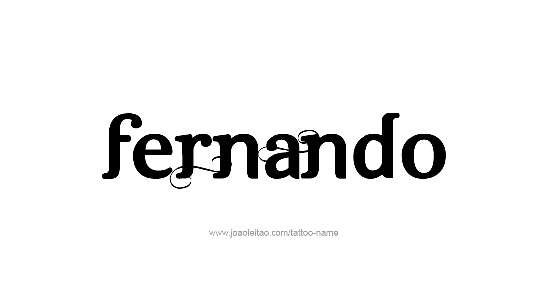 Tattoo Design  Name Fernando   